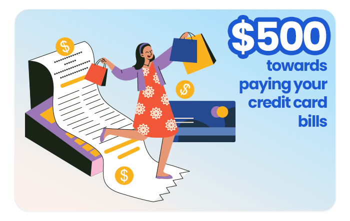 Cash for credit card bills 