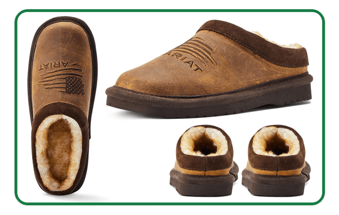 Ariat Men's Suede Slippers 