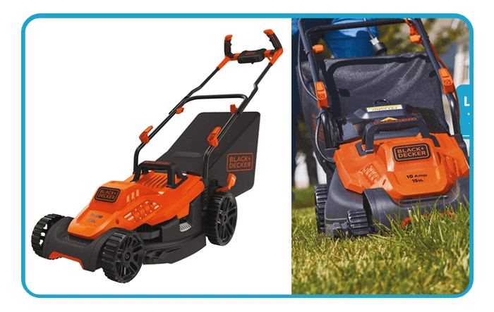 BLACK+DECKER Electric Lawn Mower with Bike Handle