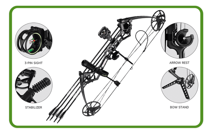Archery Hunting Bow Set