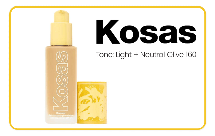 Kosas Revealer Foundation (Light + NeutralOlive 160)