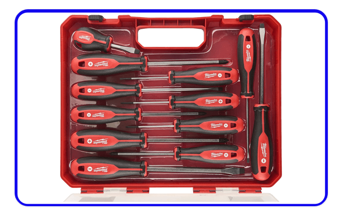 Milwaukee Set of 12 Screwdrivers