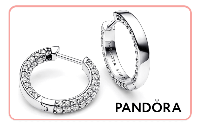 Pandora Silver Earrings